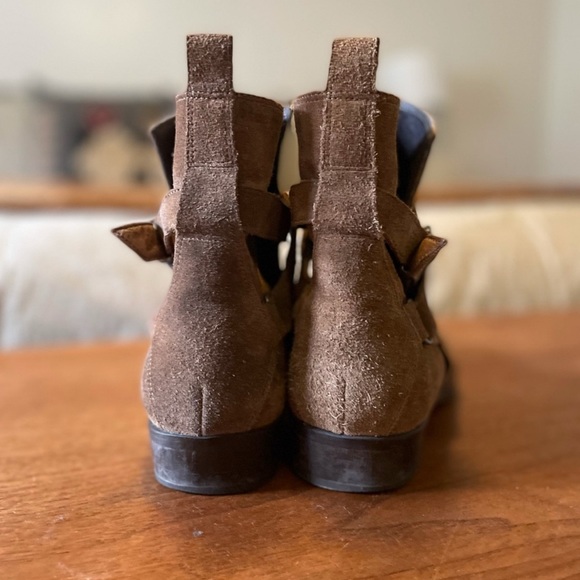 EUC All Saints Tejus Harness Ankle Boot - Sz 39 - Brown Suede - Picture 3 of 4